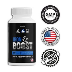 (6 Pack) Iron Boost High Performance Supplement, IronBoost Capsules