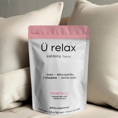 Relax U Calming Tonic Drink Mix , 15 Powder Packets , Soothing Relaxation Flavor