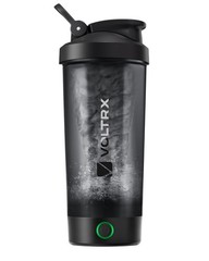 VOLTRX Protein Shaker Bottle, Merger USB C Rechargeable 24 Ounces, Black