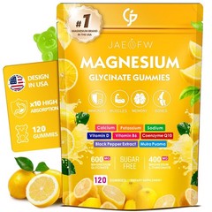 Magnesium Glycinate Gummies 1000mg – High Absorption 120 Count (Pack of 1)