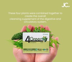 JC The power of 4 Green Supplement Box: 10 Blisters, Capsule: 500 mg