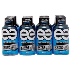 Eternal Energy Shot, Extra Strength, Berry 1.93 oz, 12 Count.