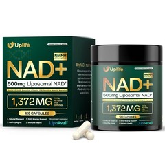 UPLIFE NAD+ Supplement 1,372mg Liposomal NAD+ with CoQ10, Resveratrol, Spermi…
