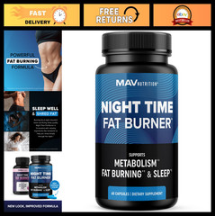 Nighttime Fat Burner & Sleep Aid | Appetite Suppressant, Carb Blocker, Metabolis