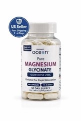 2 Pack Organics Ocean Magnesium Glycinate 90 Capsules with Zinc – Chelated