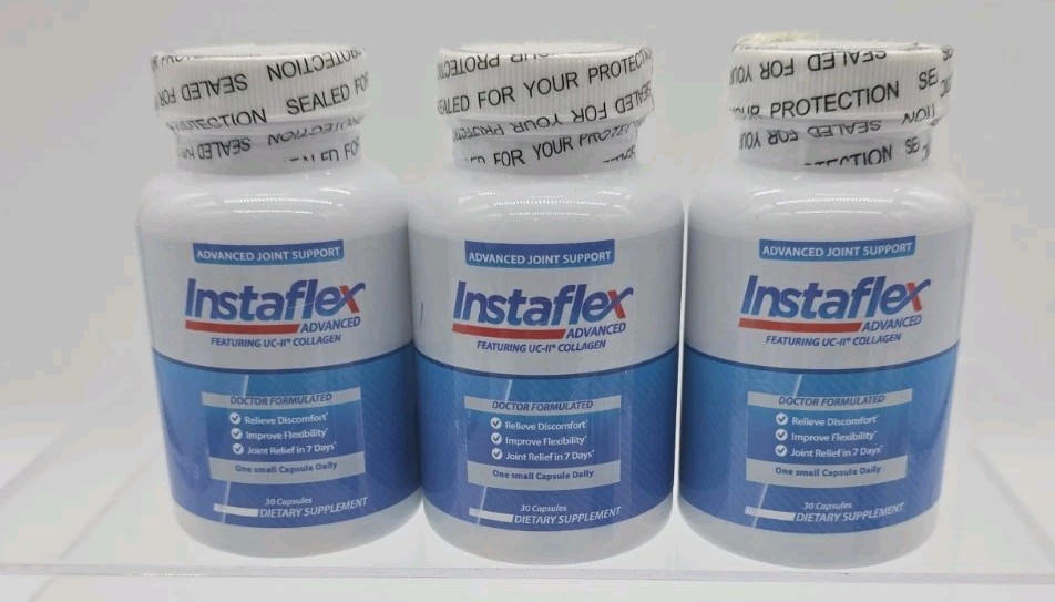 Instaflex Advanced Joint Support Supplement 30 Caps Each 3pk Exp 1/27 Sealed