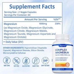 Magnesium Complex 240pcs – Bone, Muscle & Heart Health, Stress & Anxiety Relief