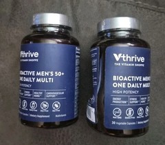 Vitamin Shoppe Vthrive Bioactive Men’s 50+ One-Daily Multi 30 Caps 2-pack SePics