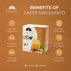 Luxe Slim Caffee MACCHIATO With Collagen & L-Glutathione, 10 Sachets