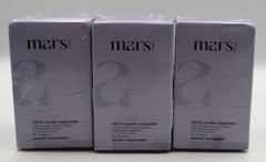 3-PACK Mars Nitric Oxide 60 Capsules (180 Total) Dietary Supplement Exp 03/2029