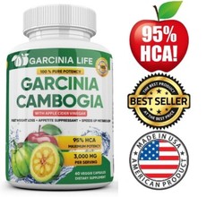 Weight Loss Garcinia Cambogia w/ Apple Cider Vinegar ACV Fat Burner Pills Diet