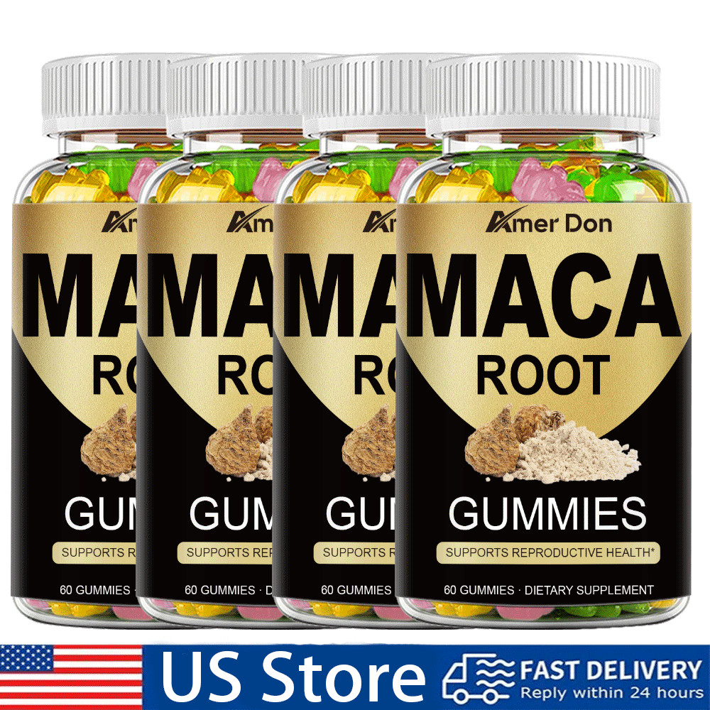 Organic Maca Root + Panax Ginseng 240Pills,Peruvian Maca Extract for Men & Women
