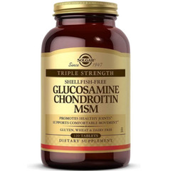 Solgar Triple Strength Glucosamine Chondroitin MSM Shellfish-Free (120 Tablets)