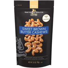 Squirrel Brand Sweet Brown Butter Cashews, 3.5 Ounces Ounce (Pack of 1)