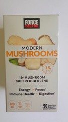 Force Factor Modern Mushrooms 10-Mushroom Blend 90 Capsules Sealed BB: 01/2029