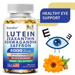 Lutein Zeaxanthin 8000 mg Promote Eye Visual Health 120 Softgel Reduce Strain