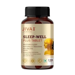 JIVA Ayurveda Sleep Well Plus 120 Tablets Deep Sleep Support Non Habit Forming
