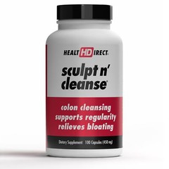 100 Count Sculpt n Cleanse Colon Cleanser Gut Detox Digestive Health Supplement