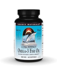 ArcticPure Omega 3 Fish Oil 850 mg 60 Softgels EPA DHA Heart Supplement Capsules