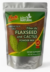 Linaza con Nopal Forte – 8 oz – 100% Natural Flaxseed & 8 Ounce (Pack of 1)