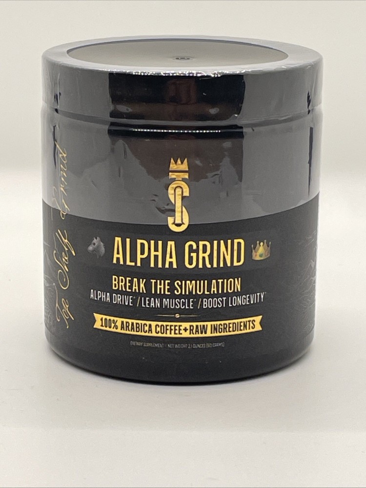 Alpha Grind 100% Arabica Coffee Male Drive Boost Energy Lean Muscle Exp 9/27