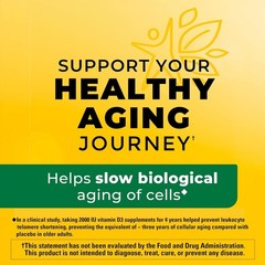Nature Made Vitamin D3 2000 IU Supplement for Bone & Immune Health
