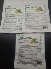 3 X ​​Oil of Oregano With Black Seed Oil Organic Herbal Supplement 540 Softgels