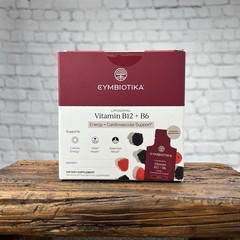 CYMBIOTIKA Vitamin B12 B6 Liquid Berry Energy + Cardiovascular Health 28 Packets