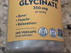 Solaray High Absorption Magnesium Glycinate 350mg 240 capsules exp: 09/2029