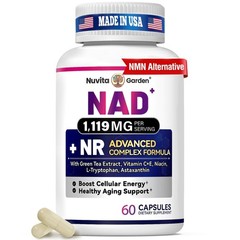 Nicotinamide + Green Tea Extract + Astaxanthin Capsules 1,119MG Anti-aging NAD+