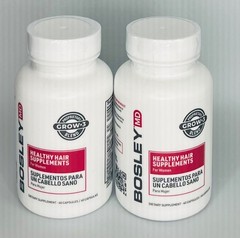 BOSLEYMD Healthy Hair Growth Supplements 60 capsules FOR WOMEN X 2 BOTTLES