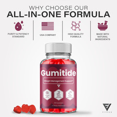 (5 Pack) Gumitide Weight Management Gummies, Gumitide Supplement (300 Gummies)