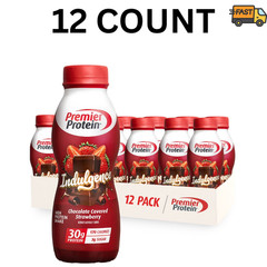 12 Pack Premier Protein Indulgence Chocolate Strawberry Protein Shake