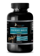 Pure IGF Deer Antler – ELK VELVET ANTLER 500mg – Male Stamina Pills -90 Capsules