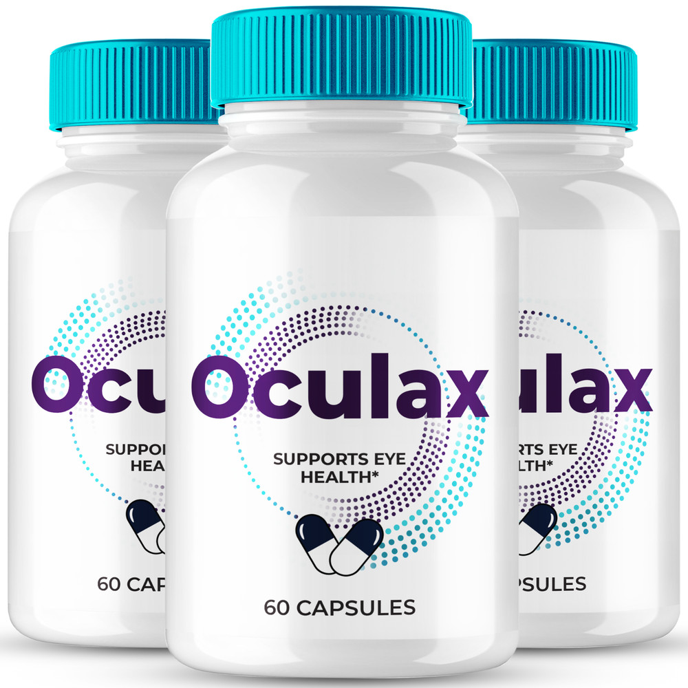Oculax Capsules, Official Oculax Eye Health Supplement Pills (3 Pack)