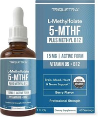 L-Methylfolate 5-MTHF Plus Methyl B12 15 MG Active Formula B9 LATEST