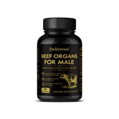 Grass-Fed Beef Organs for Men-More for Energy, Stamina&Male Health 30/60/120Caps