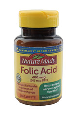 Nature Made FOLIC ACID 400 mcg (665 mcg Dfe) – 250 Tablets – EXP: 05/2025