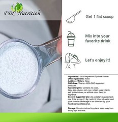 FDC PURE Magnesium Glycinate Powder (250 Grams) (Unflavored)
