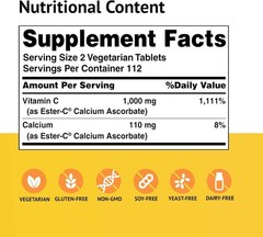 Vitamin C Tablets 500mg Vegetarian Immune Support Antioxidant 225 Count