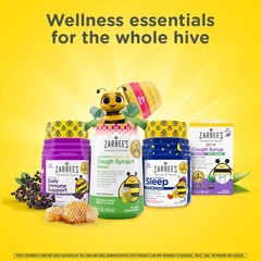 Zarbees Gentle Bedtime Gummies for Kids – Melatonin-Free Blend of Natural Hon…
