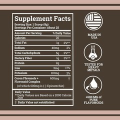 3 PACK! Black Forest High Flavanol Cocoa Powder and Flavonoid Supplements 1200mg