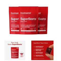 Pomegranate Berry Flavored SuperBeets Chews – Heart Health & Energy, 180 Count