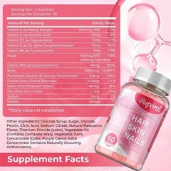 Hair Skin &Nails 120pcs -Hair Growth, Skin Whitening, Stronger Nails,Antioxidant