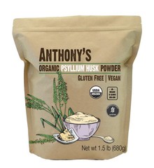 Organic Psyllium Husk Powder 1.5 lb – Gluten Free, Non-GMO, Keto, Fiber Suppleme