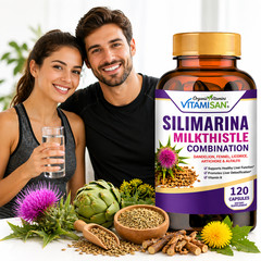 Milk Thistle (Silymarin) Extract 1200 mg liver cleanser liver detox cardio 120 c