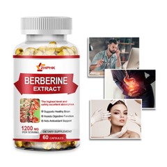 Premium Berberine HCL 1200mg High Potency Anti-inflammatory,Blood Sugar Support