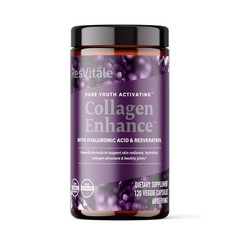 Beauty Supplement Collagen Hyaluronic Acid Resveratrol 120 Capsules ResVit