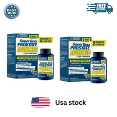 2 Pack Super Beta Prostate Advanced with Saw Palmetto 120 Capsules Free Shipping
