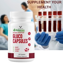 (2 Pack) GlykoNex Pro Daily Wellness Support, GlykoNex Supplement 60 Caps